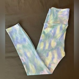 Carbon38 Ribbed Tie Dye 7/8 Leggings